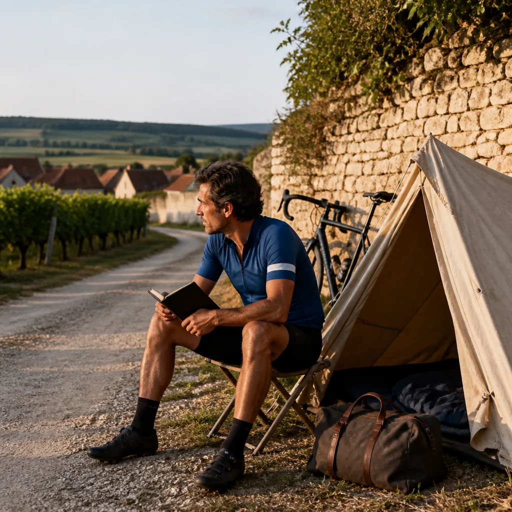 Adultes en pleine conversation anglaise parmi les vignes bourguignonnes