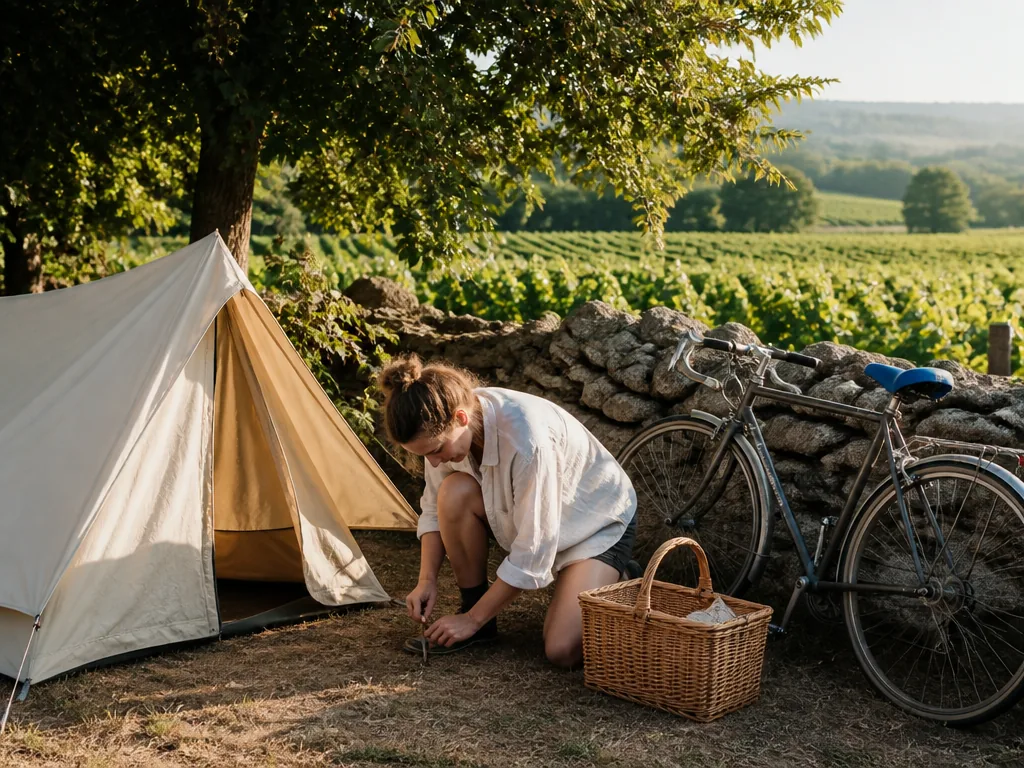 Emplacements de camping ombragés pour tente, caravane et camping-car à Savigny-lès-Beaune